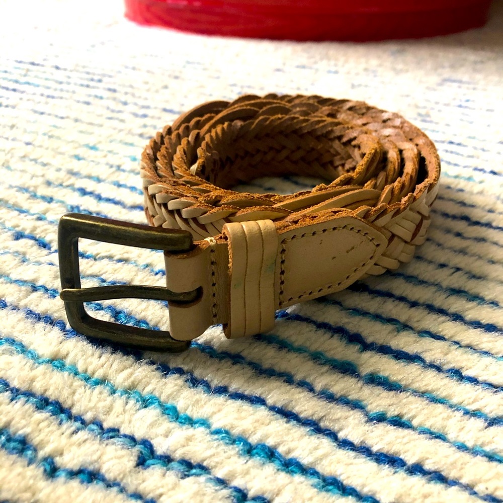Tan braided belt